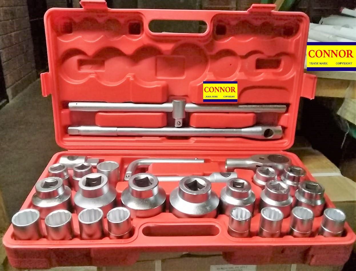 TUBOS X 26 PZAS. ENCASTRE 3/4" 21 - 65 MM. CAJA PÁSTICA "CONNOR"