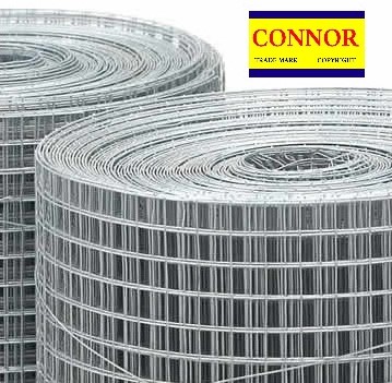 TEJIDO GALVANIZADO MALLA CUADRADA ELECTROSOLDADA 1 MT ANCHO, 20 MTS LARGO "CONNOR".