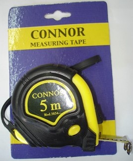 CINTA MÉTRICA "CONNOR", REVESTIDA EN GOMA, 2 FRENOS.
